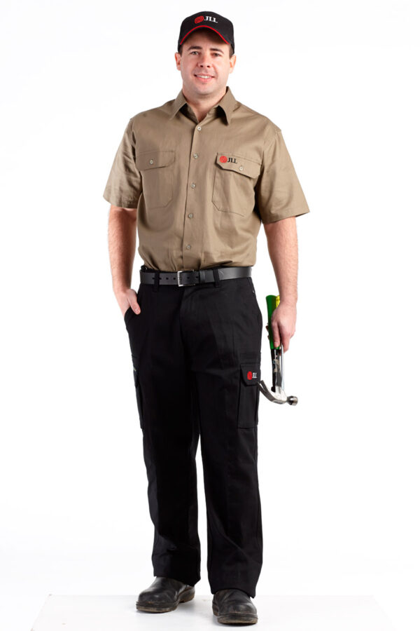Mens Short Sleeve Drill Workshirt